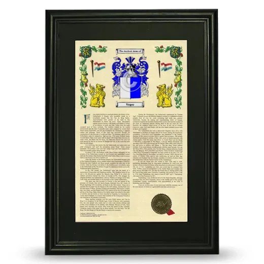Veger Deluxe Armorial Framed - Black