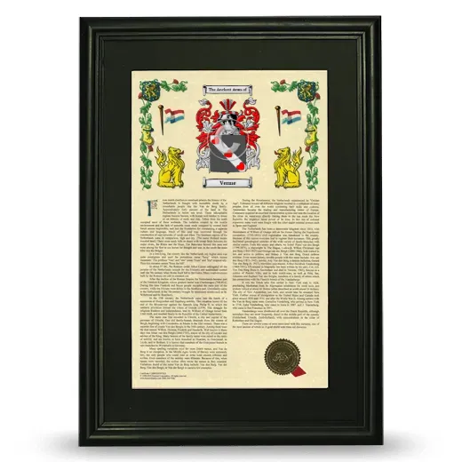 Verme Deluxe Armorial Framed - Black