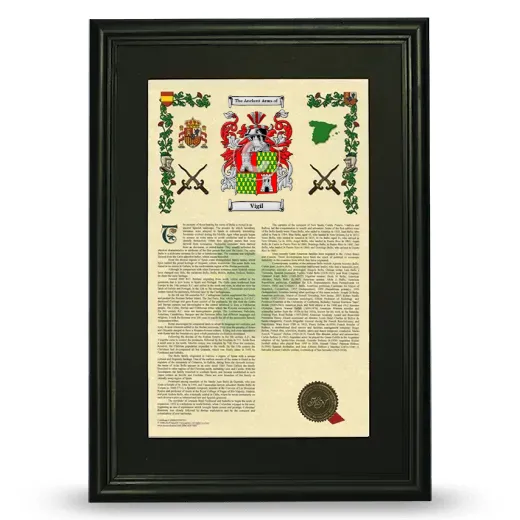 Vigil Deluxe Armorial Framed - Black
