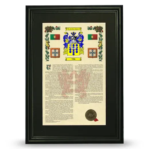 Villa Deluxe Armorial Framed - Black