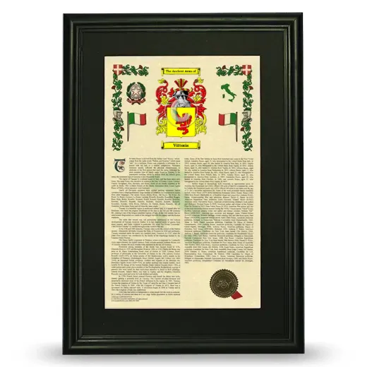 Vittoria Deluxe Armorial Framed - Black