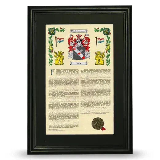 Vorm Deluxe Armorial Framed - Black