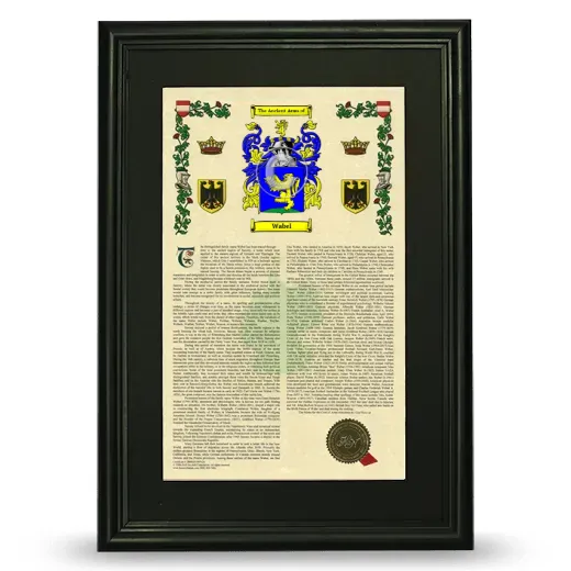 Wabel Deluxe Armorial Framed - Black