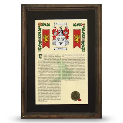 Waleran Deluxe Armorial Framed - Brown