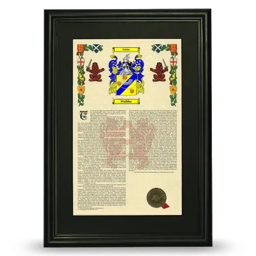 Wallday Deluxe Armorial Framed - Black