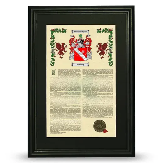 Walling Deluxe Armorial Framed - Black