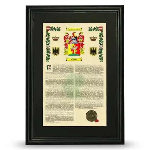 Wandel Deluxe Armorial Framed - Black
