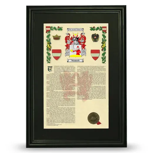 Wasmuth Deluxe Armorial Framed - Black