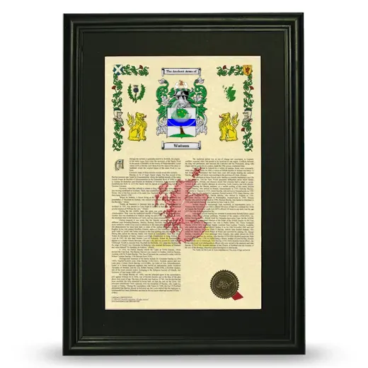 Watson Deluxe Armorial Framed - Black