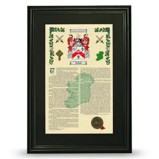 Weltch Deluxe Armorial Framed - Black