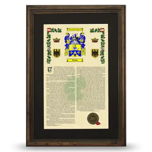 Wexler Deluxe Armorial Framed - Brown