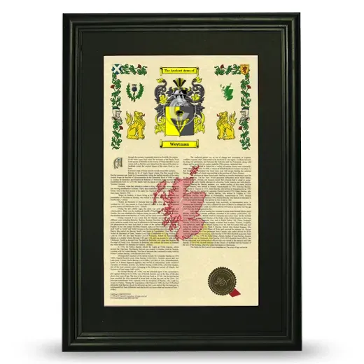 Weytman Deluxe Armorial Framed - Black