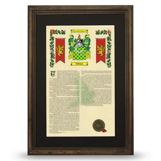Whitmer Deluxe Armorial Framed - Brown