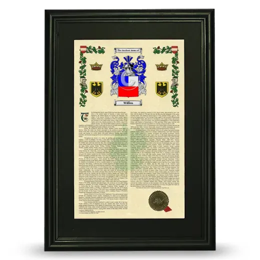 Wiffen Deluxe Armorial Framed - Black