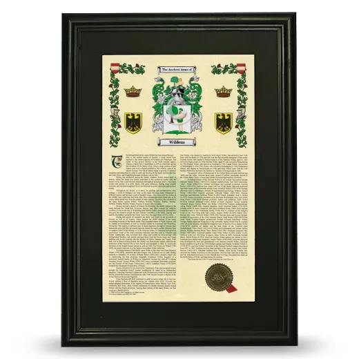 Wildens Deluxe Armorial Framed - Black