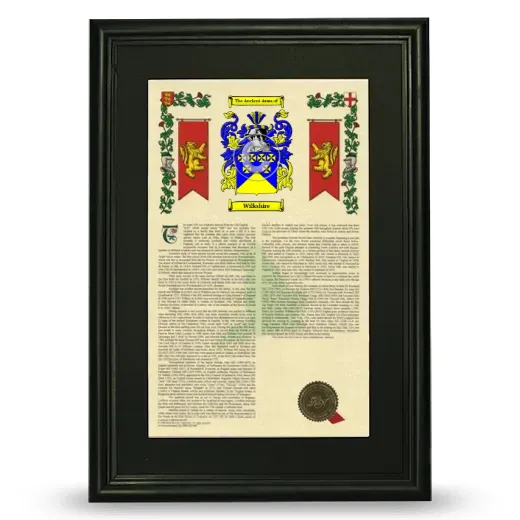 Wilkshire Deluxe Armorial Framed - Black