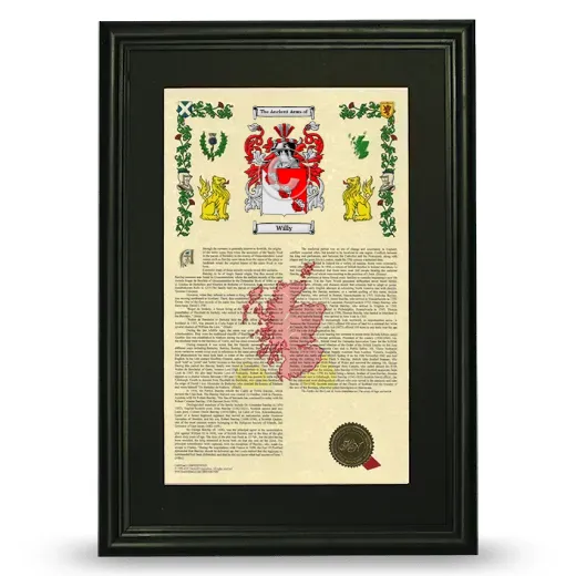 Willy Deluxe Armorial Framed - Black