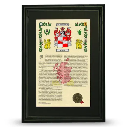 Wincell Deluxe Armorial Framed - Black