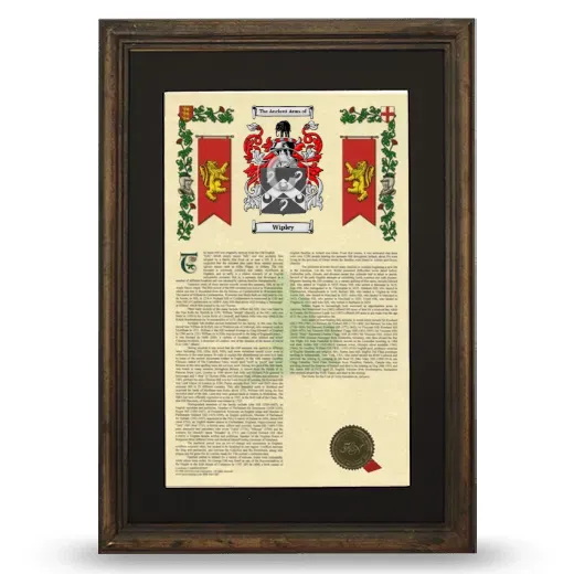 Wipley Deluxe Armorial Framed - Brown