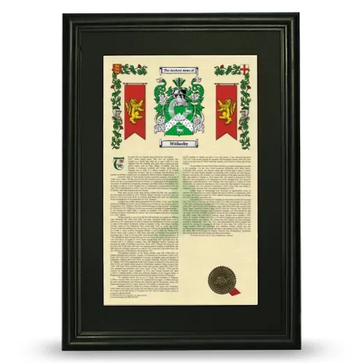 Witherby Deluxe Armorial Framed - Black