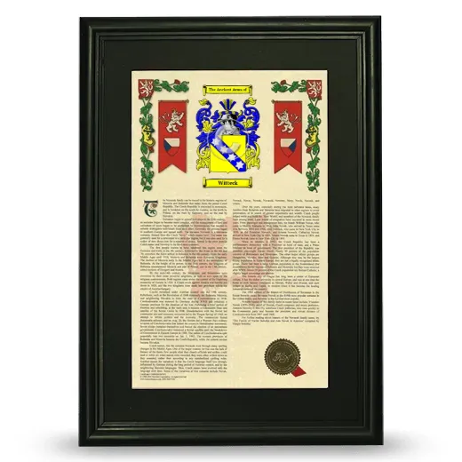 Witteck Deluxe Armorial Framed - Black