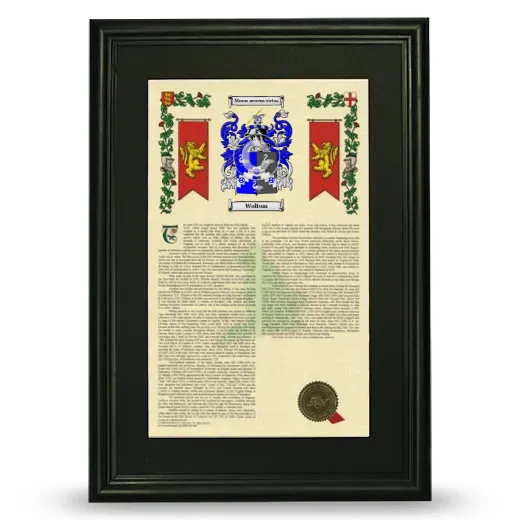 Woltom Deluxe Armorial Framed - Black