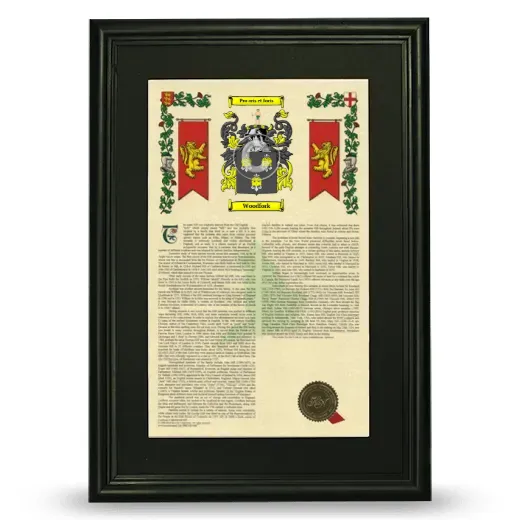 Woodfork Deluxe Armorial Framed - Black