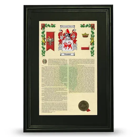 Wozniak Deluxe Armorial Framed - Black