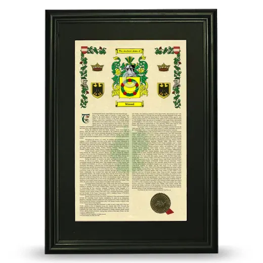 Wreed Deluxe Armorial Framed - Black