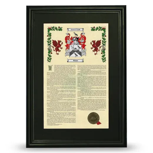 Wrice Deluxe Armorial Framed - Black