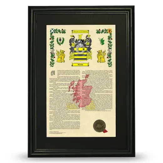 Wyver Deluxe Armorial Framed - Black