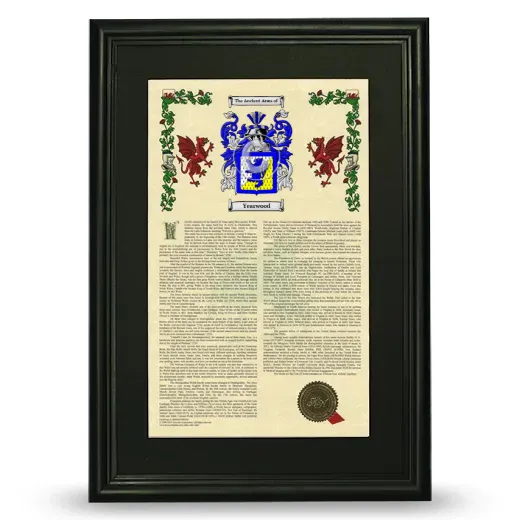Yearwood Deluxe Armorial Framed - Black