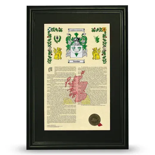 Yurwine Deluxe Armorial Framed - Black
