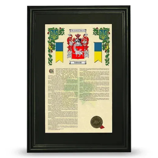 Zalewski Deluxe Armorial Framed - Black