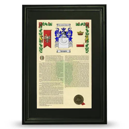 Zgraggen Deluxe Armorial Framed - Black