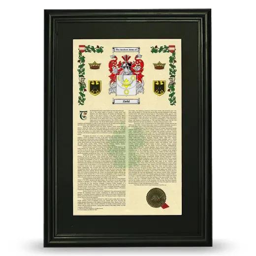 Ziehl Deluxe Armorial Framed - Black