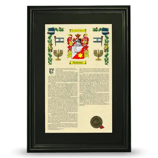 Zimmerman Deluxe Armorial Framed - Black