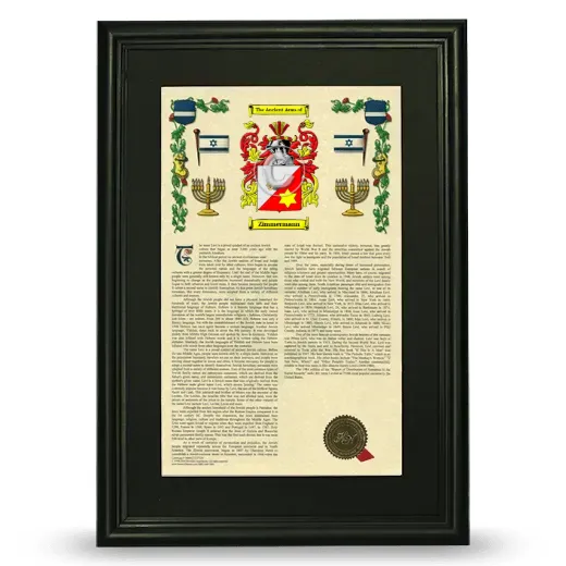 Zimmermann Deluxe Armorial Framed - Black