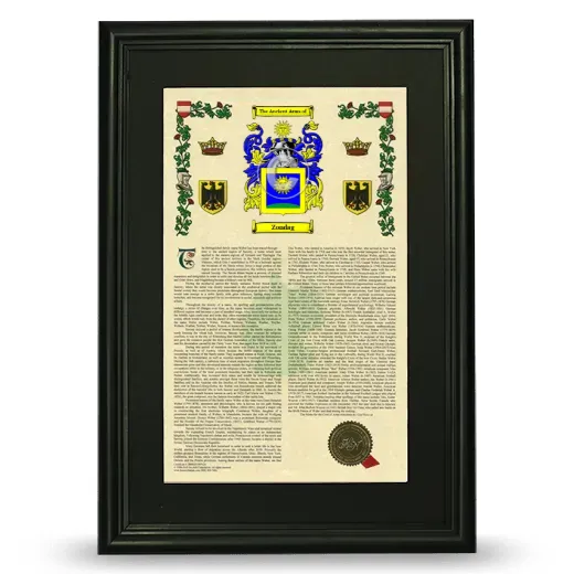 Zondag Deluxe Armorial Framed - Black