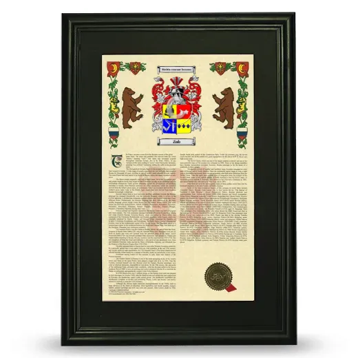 Zub Deluxe Armorial Framed - Black