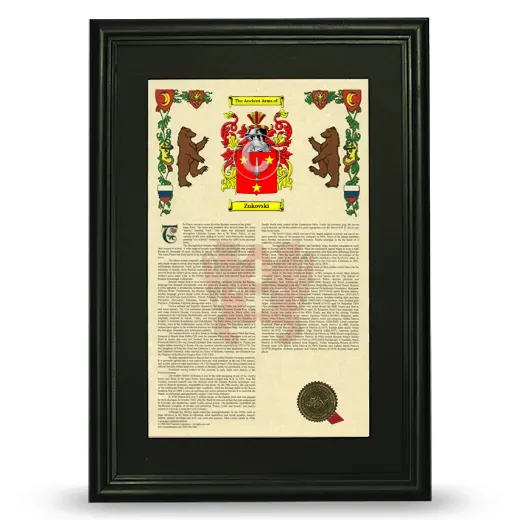 Zukovski Deluxe Armorial Framed - Black