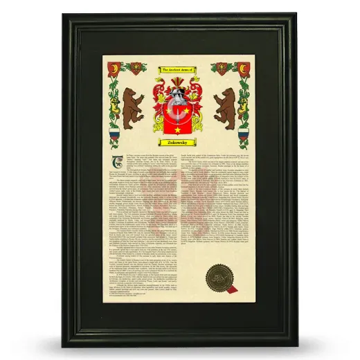 Zukowsky Deluxe Armorial Framed - Black