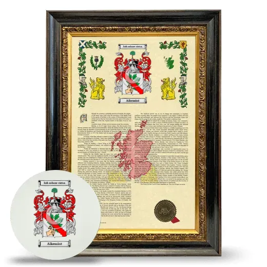 Aikemint Framed Armorial History and Mouse Pad - Heirloom