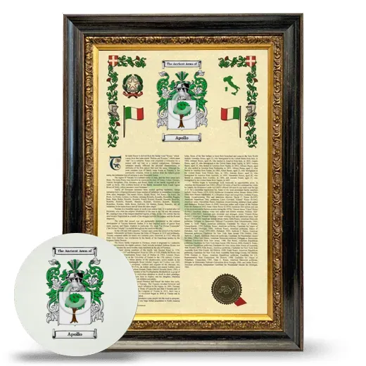 Apollo Framed Armorial History and Mouse Pad - Heirloom