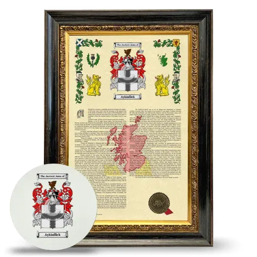 Aykinflick Framed Armorial History and Mouse Pad - Heirloom