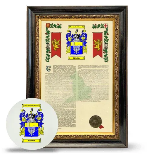 Biforthe Framed Armorial History and Mouse Pad - Heirloom