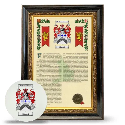 Blizzard Framed Armorial History and Mouse Pad - Heirloom