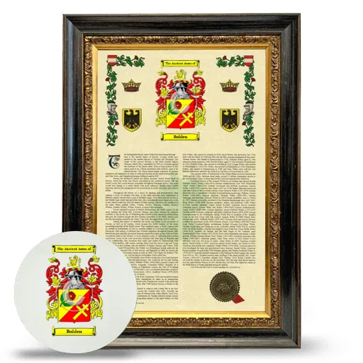 Buhlen Framed Armorial History and Mouse Pad - Heirloom