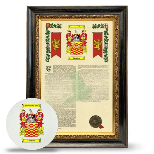 Caunter Framed Armorial History and Mouse Pad - Heirloom