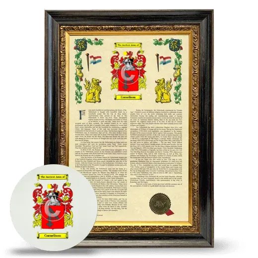 Cornelison Framed Armorial History and Mouse Pad - Heirloom